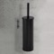 Toilet Brush Holder, Wall Mounted, Round, Matte Black